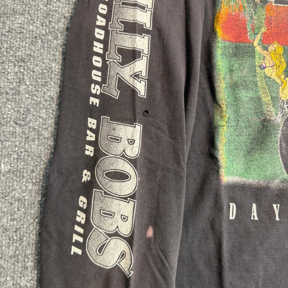 Vintage 1999 Billy Bobs Roadhouse Daytona Bike Week Long Sleeve Pocket T-Shirt L - Picture 5 of 11